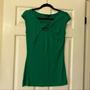 Emerald Green Knot Keyhole Top